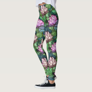 Stained Glass Lotus Leggings