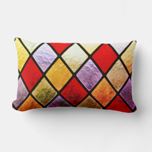 Stained Glass Lumbar Pillow