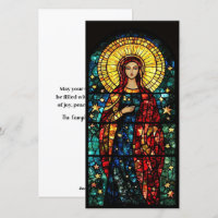 Stained Glass Madonna Flat
