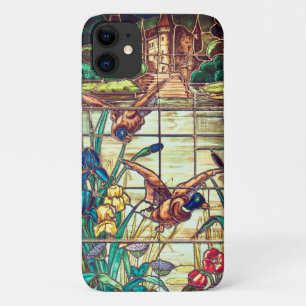 Stained glass mallard ducks iPhone 11 case