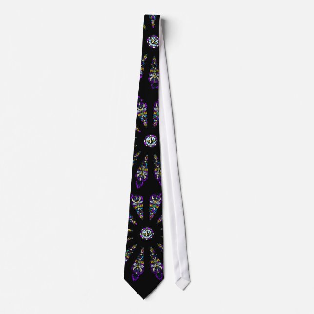 Stained Glass Mandala Tie (Front)