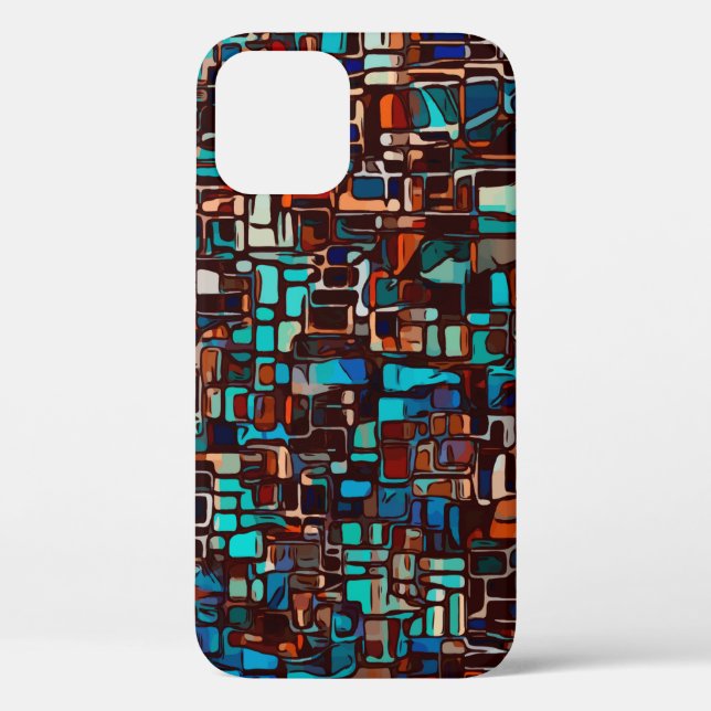 stained glass mosaic abstract Case-Mate iPhone case (Back)