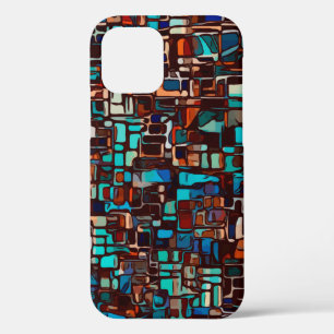 stained glass mosaic abstract iPhone 12 pro case