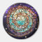 Stained Glass Mosaic Magnet "Water Planet"
