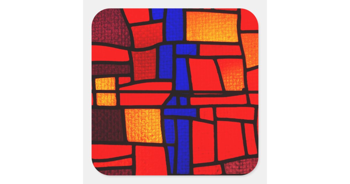 Stained Glass Mosaic Sticker Zazzle
