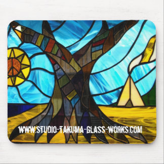 stained glass mouse pad