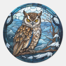 Stained Glass Owl