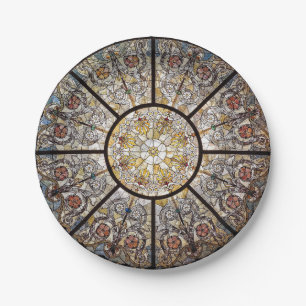 Stained Glass Paper Plates