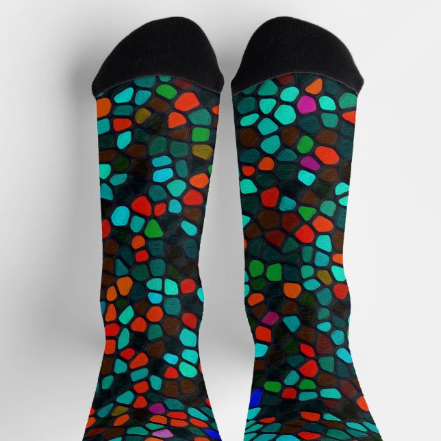 Stained Glass Pattern Socks (Top)