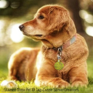 Stained Glass Pet Tag