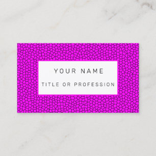 Stained Glass Pink Business Card