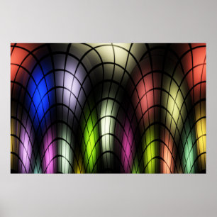 Stained Glass Poster Print
