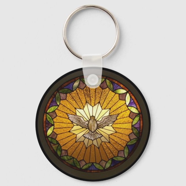 Stained Glass Prints Keychain (Front)