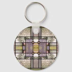 Stained Glass Prints Keychain