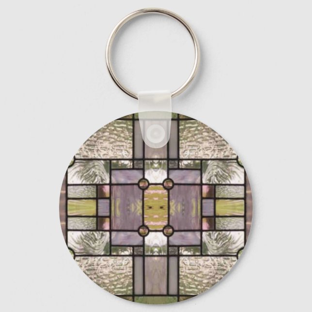 Stained Glass Prints Keychain (Front)