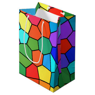 Stained Glass Rainbow 2183 Medium Gift Bag