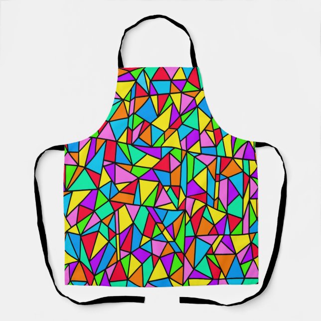 Stained Glass Rainbow Apron (Front)