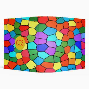 Stained Glass Rainbow Binder