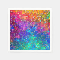 Stained Glass Rainbow Pattern