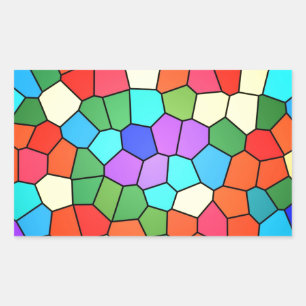 Stained Glass Rainbow Sticker
