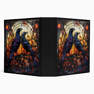 Stained Glass Ravens  Binder