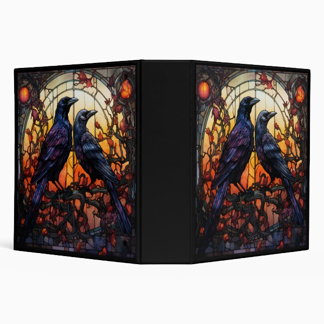 Stained Glass Ravens  Binder (Background)