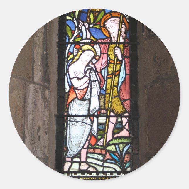 Stained Glass Religious Window Stickers (Front)