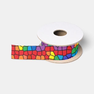 Stained Glass Ribbon Satin Ribbon