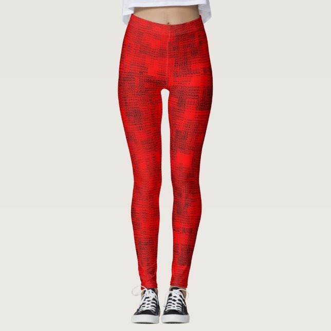 Stained-Glass Scarlet Leggings (Front)