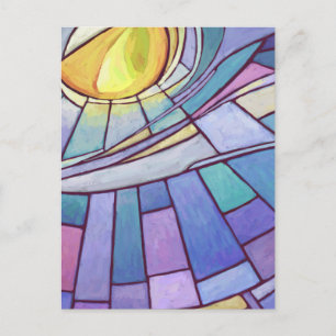 Stained Glass Sky Postcard