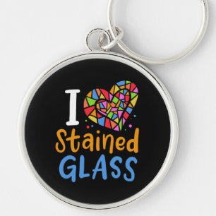 Stained Glass Stained Glass Artist Keychain