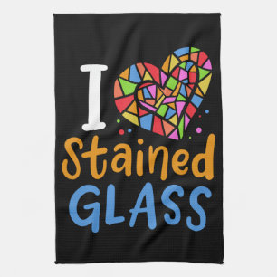 Stained Glass Stained Glass Artist Kitchen Towel
