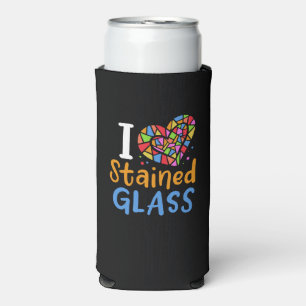 Stained Glass Stained Glass Artist Seltzer Can Cooler