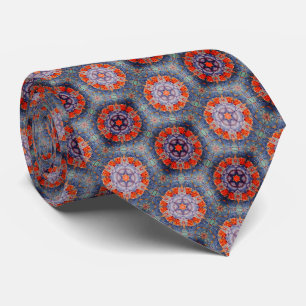 Stained Glass Stars Neck Tie