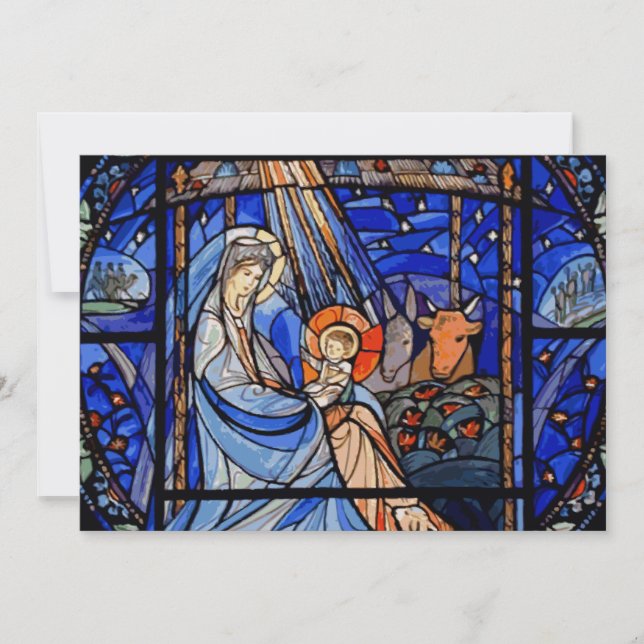 Stained Glass Style Nativity (Front)