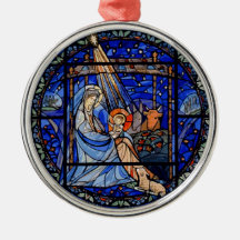 Stained Glass Style Nativity