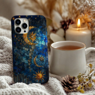 Stained Glass Sun and Moon Design iPhone 11Pro Max Case