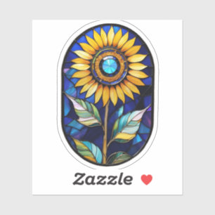 Stained Glass Sunflower