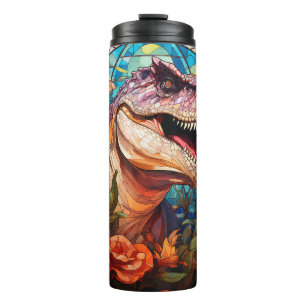 Stained Glass T-REX Dinosaur Tumbler 