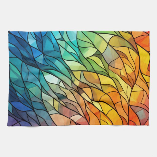 stained glass tea towels (Horizontal)