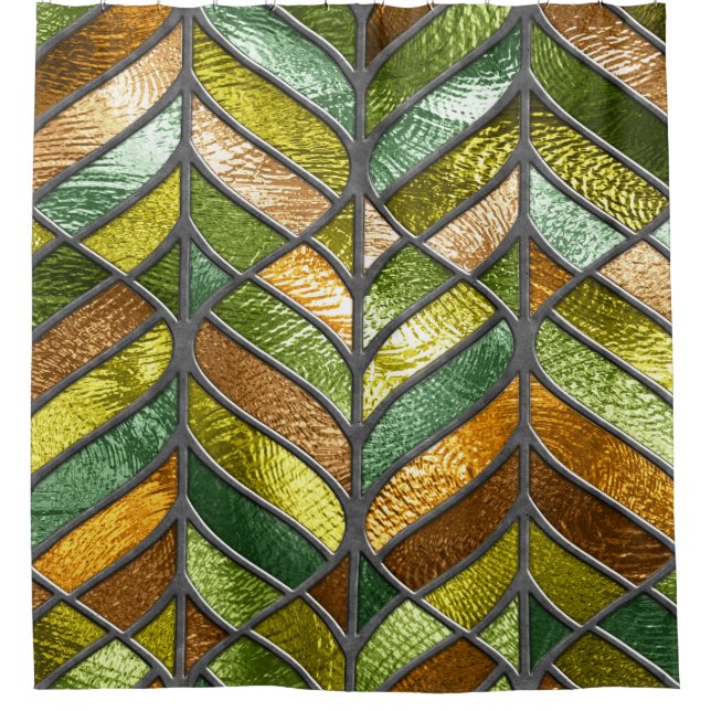 Stained Glass Texture: Colourful 3D Elegance. (Front)