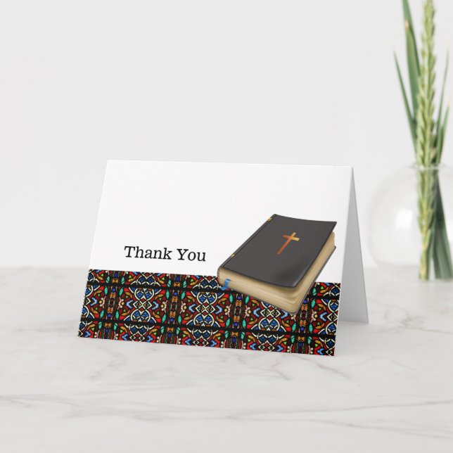 Stained glass thank you card (Front)