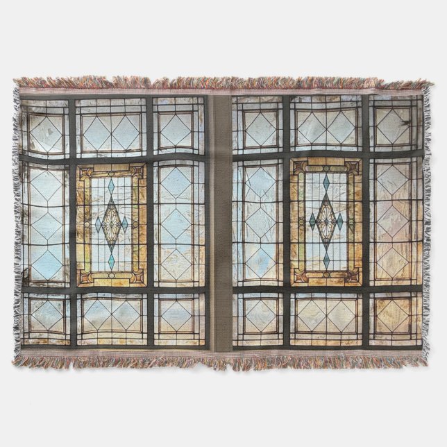 Stained Glass Throw Blanket (Front)