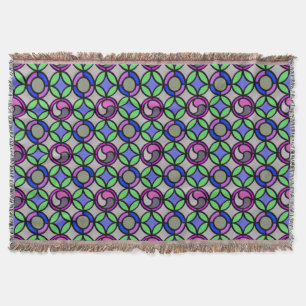 Stained Glass Throw Blanket
