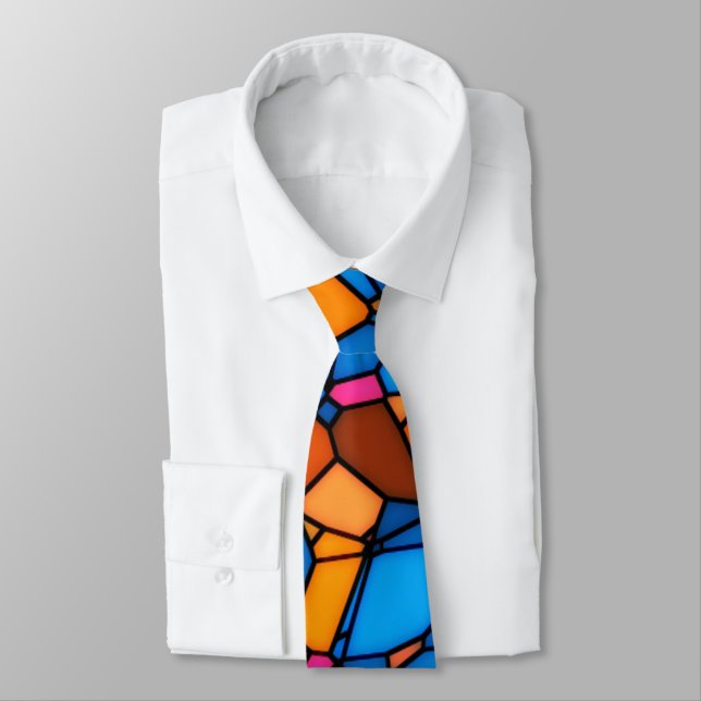 Stained Glass Tie (Tied)