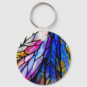 Stained Glass, Tiffany - Style,  Keychain
