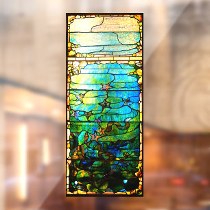 Stained glass tiffany window starfish sea look window cling
