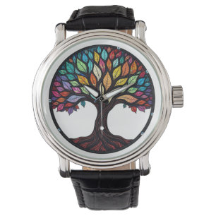 Stained Glass Tree of Life Watch