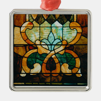 Stained Glass Vine Metal Ornament