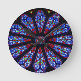 Stained glass wall clock